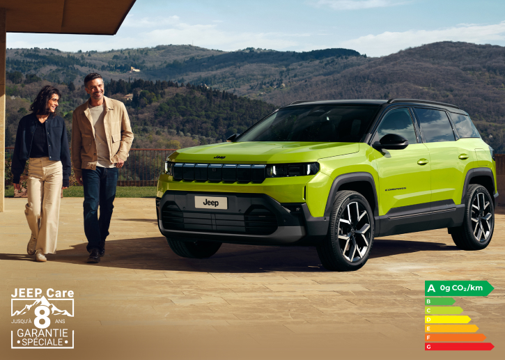 NOUVEAU COMPASS 100% ÉLECTRIQUE - Concession Jeep Paris 15ème - Concession Jeep Levallois-Perret