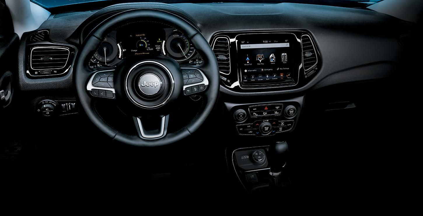 Intérieur Compass 4xe Hybride rechargeable Jeep® France